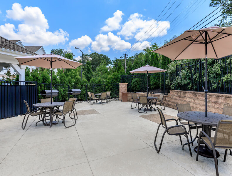 outdoor sitting area